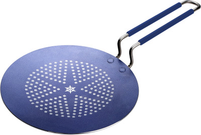 Bergner Tawa 26 cm diameter(Aluminium, Non-stick, Induction Bottom), Blue