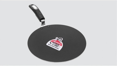 Crystal Tawa 28 cm diameter(Stainless Steel, Non-stick), Red
