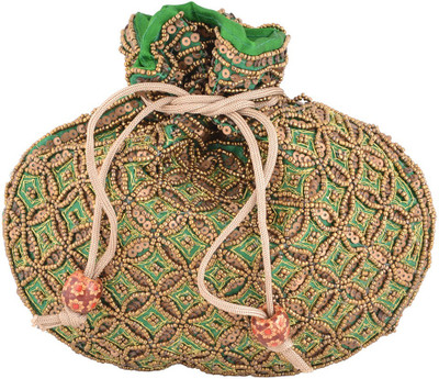 Kleio Ethnic Potli Potli(Green)
