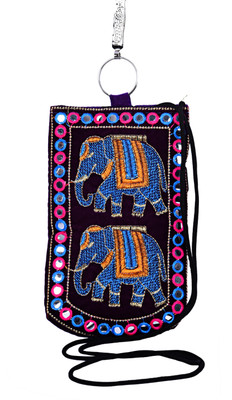 Magnus Embroidered Pouch(Purple)
