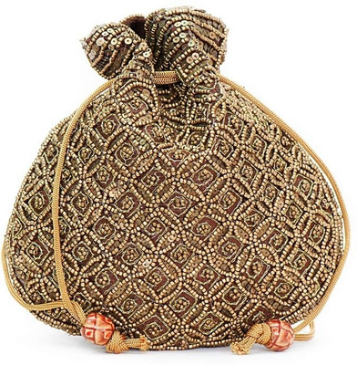 Vermello Brown Designer Potli Pouch(Brown)
Vermello Brown Designer Potli Pouch(Brown)