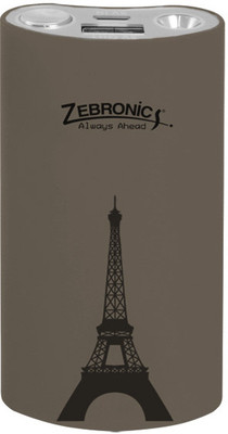 Zebronics 4400 mAh Power Bank (PG4400)(Grey, Lithium-ion)