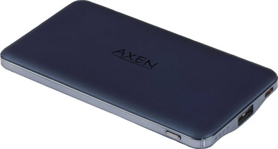 Axen 5000 mAh Power Bank (MR5000A, Razor)(Blue, Lithium Polymer)
