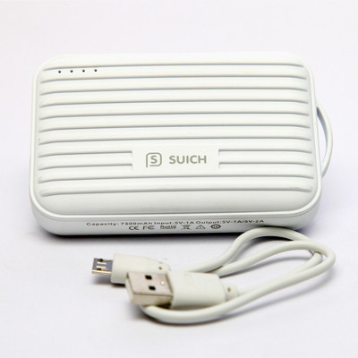 Suich 7500 mAh Power Bank (SPB75KWT, Suich 7500 mAh for All Smart Phone with 3 Month Warranty - White)(White, Lithium-ion)
Suich 7500 mAh Power Bank (SPB75KWT, Suich 7500 mAh for All Smart Phone with 3 Month Warranty - White)(White, Lithium-ion)