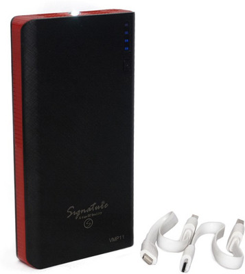 Signature 12800 mAh Power Bank (VMP11, PWRBNK)(Red, Lithium-ion)