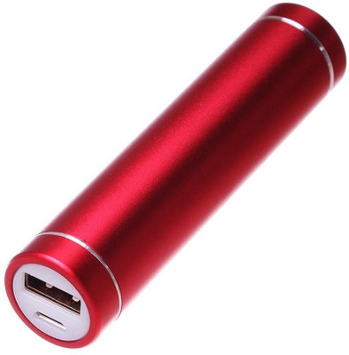 Reliable 2600 mAh Power Bank (Power Bank, Metal Flashlight)(Red, Lithium-ion)