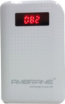 Ambrane 6000 mAh Power Bank (P-6000, NA)(White, Lithium-ion)