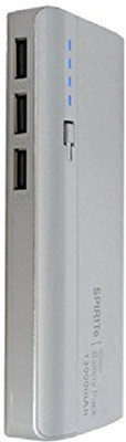 SPIRITe 13000 mAh Power Bank (S-01, 2.1 Amp Original Output High Speed )(Silver, Lithium-ion)
SPIRITe 13000 mAh Power Bank (S-01, 2.1 Amp Original Output High Speed )(Silver, Lithium-ion)