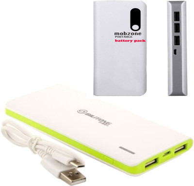ROBMOB 16800 mAh Power Bank (RBMB5600/16800, MOBZONE POWER BANK COMBO PACK OF 2. 16800 mah + 5600 mah)(White, Lithium-ion)
ROBMOB 16800 mAh Power Bank (RBMB5600/16800, MOBZONE POWER BANK COMBO PACK OF 2. 16800 mah + 5600 mah)(White, Lithium-ion)