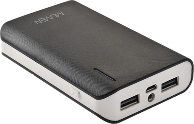 Muven 10400 mAh Power Bank (E400i_Black, Portable Charger with Torch)(Black, Lithium-ion)
Muven 10400 mAh Power Bank (E400i_Black, Portable Charger with Torch)(Black, Lithium-ion)