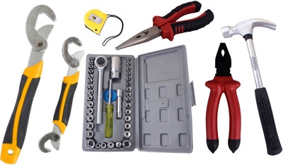 Asraw Hand Tool Kit(7 Tools), Multicolor