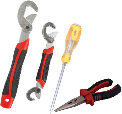 Asraw Snap N Grip, Nose Plier & Double Sided Screwdriver Hand Tool Kit(3 Tools), Multicolor
Asraw Snap N Grip, Nose Plier & Double Sided Screwdriver Hand Tool Kit(3 Tools), Multicolor