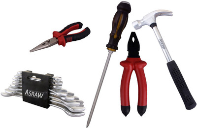 Asraw Hand Tool Kit(13 Tools), Multicolor