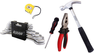 Asraw Hand Tool Kit(13 Tools), Multicolor