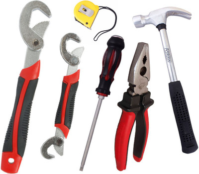 Asraw Hand Tool Kit(6 Tools), Multicolor