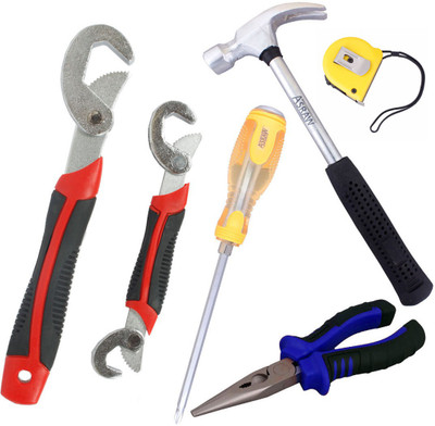 Asraw Hand Tool Kit(6 Tools), Multicolor