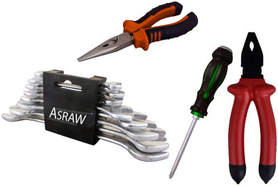 Asraw Hand Tool Kit(12 Tools), Multicolor