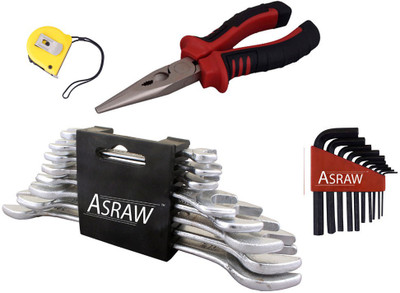 Asraw Hand Tool Kit(12 Tools), Multicolor