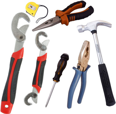 Asraw Hand Tool Kit(7 Tools), Multicolor