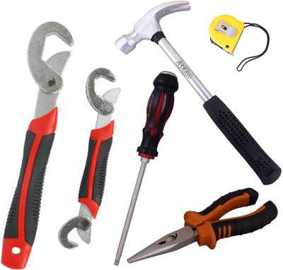 Asraw Hand Tool Kit(6 Tools), Multicolor