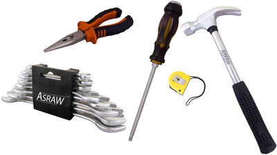Asraw Hand Tool Kit(13 Tools), Multicolor