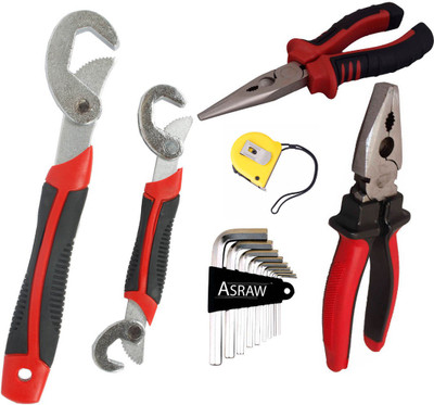 Asraw Hand Tool Kit(6 Tools), Multicolor