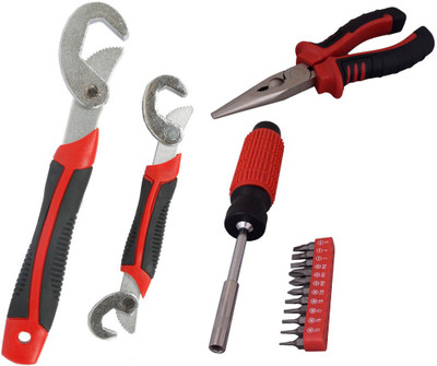 Asraw Snap N Grip, Nose Plier & 11PC Screwdriver Set Hand Tool Kit(3 Tools), Multicolor
Asraw Snap N Grip, Nose Plier & 11PC Screwdriver Set Hand Tool Kit(3 Tools), Multicolor