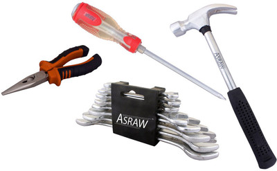Asraw Hand Tool Kit(12 Tools), Multicolor