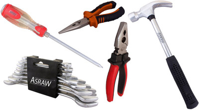 Asraw Hand Tool Kit(13 Tools), Multicolor