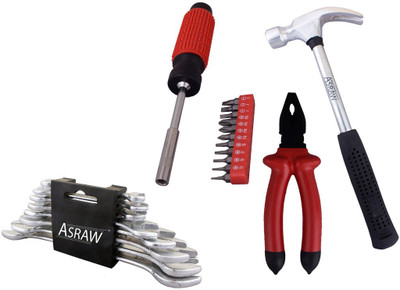 Asraw Hand Tool Kit(12 Tools), Multicolor