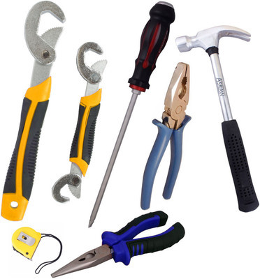 Asraw Hand Tool Kit(7 Tools), Multicolor