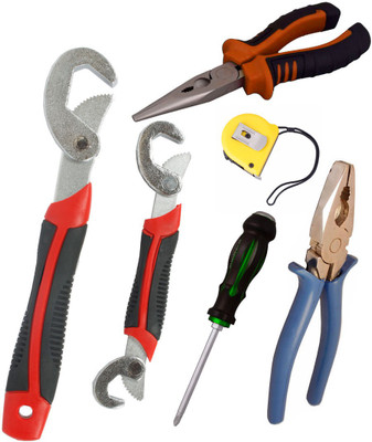 Asraw Hand Tool Kit(6 Tools), Multicolor