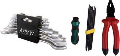 Asraw Hand Tool Kit(11 Tools), Multicolor
