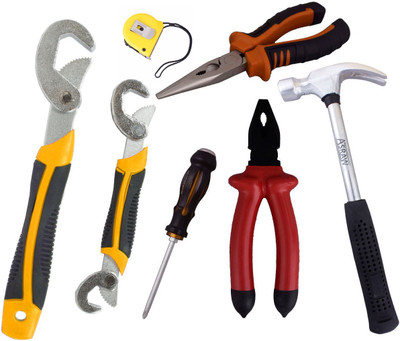 Asraw Hand Tool Kit(7 Tools), Multicolor