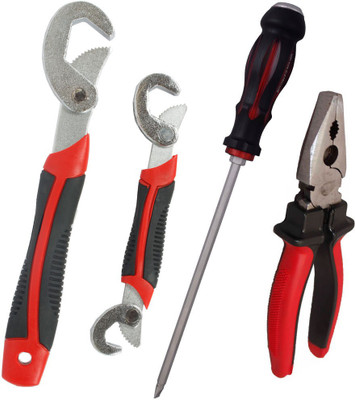Asraw Snap N Grip, Plier & Double Sided Screwdriver Hand Tool Kit(3 Tools), Multicolor
Asraw Snap N Grip, Plier & Double Sided Screwdriver Hand Tool Kit(3 Tools), Multicolor