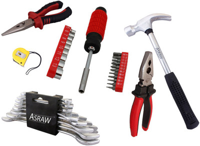 Asraw Hand Tool Kit(14 Tools), Multicolor
