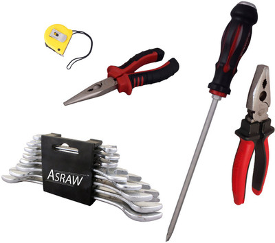 Asraw Hand Tool Kit(13 Tools), Multicolor