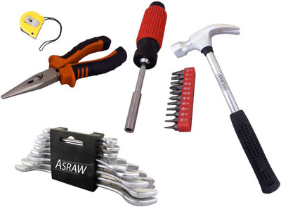 Asraw Hand Tool Kit(13 Tools), Multicolor