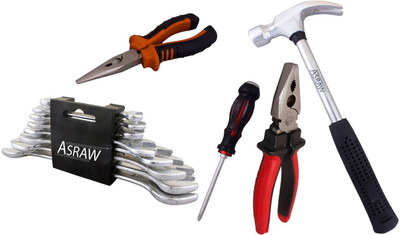 Asraw Hand Tool Kit(13 Tools), Multicolor