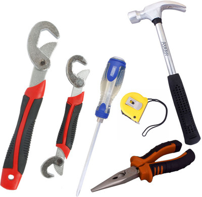 Asraw Hand Tool Kit(6 Tools), Multicolor