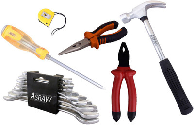 Asraw Hand Tool Kit(14 Tools), Multicolor 
Asraw Hand Tool Kit(14 Tools), Multicolor