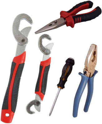 Asraw Snap N Grip, Plier, Nose Plier & Double Sided Screwdriver Hand Tool Kit(4 Tools), Multicolor
Asraw Snap N Grip, Plier, Nose Plier & Double Sided Screwdriver Hand Tool Kit(4 Tools), Multicolor