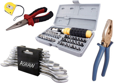 Asraw Hand Tool Kit(13 Tools), Multicolor