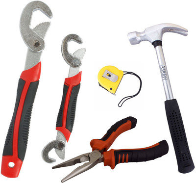 Asraw Hand Tool Kit(5 Tools), Multicolor