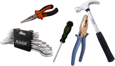 Asraw Hand Tool Kit(13 Tools), Multicolor