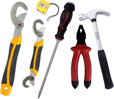 Asraw Hand Tool Kit(6 Tools), Multicolor