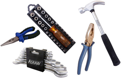 Asraw Hand Tool Kit(13 Tools), Multicolor