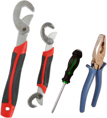 Asraw Snap N Grip, Plier & Double Sided Screwdriver Hand Tool Kit(3 Tools), Multicolor
Asraw Snap N Grip, Plier & Double Sided Screwdriver Hand Tool Kit(3 Tools), Multicolor