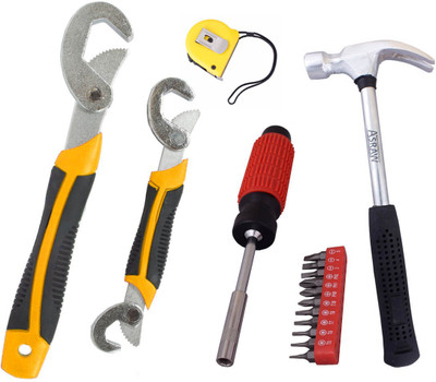 Asraw Hand Tool Kit(5 Tools), Multicolor