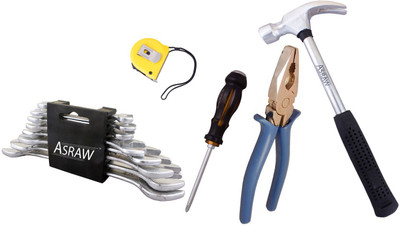 Asraw Hand Tool Kit(13 Tools), Multicolor